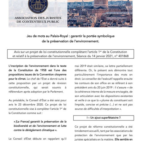 Brève de jurisprudence #7 