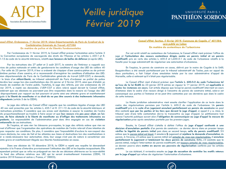Veille juridique - février 2019